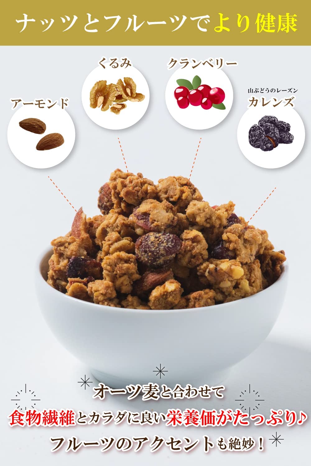 グラノーラ シリアル おから 400g みりん粕 – すこやか商店